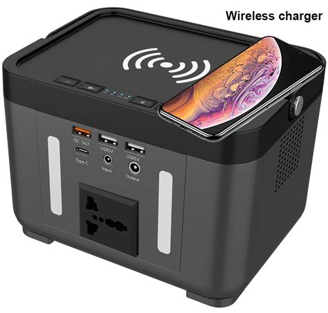 222Wh 60000mAh Portable Power Station with Wireless charger function