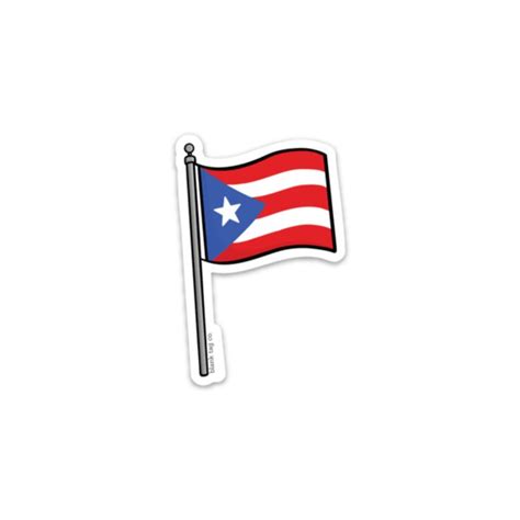 The Puerto Rico Flag Sticker Flag Puerto Rico Stickers