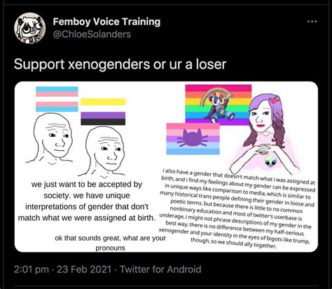 Support Xenogenders Or Ur A Loser R Ennnnnnnnnnnnbbbbbby