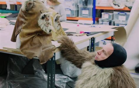 Warwick Davis brought his son to play an Ewok in Star Wars: The Rise of