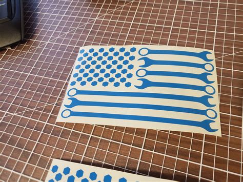 Wrench And Bolt Mechanic American Flag With Optional Sizes Etsy