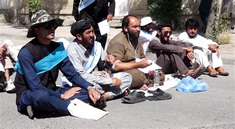 Peace Activists Set Up Sit In Protest Near UNAMA Compound In Kabul