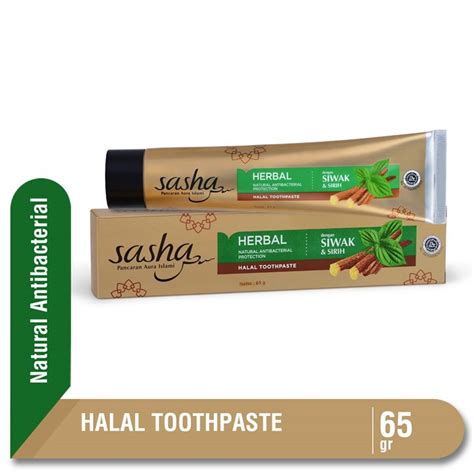 Jual Sasha Pasta Gigi Siwak Halal 65GR Shopee Indonesia