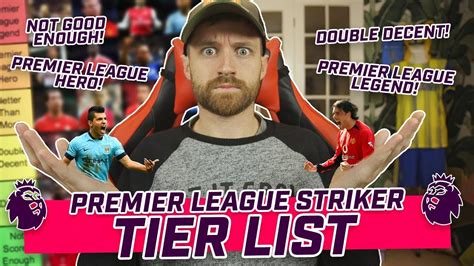 Tier List Premier League Strikers Who Are The Best Ever Youtube