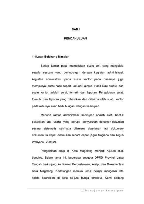 Makalah Teori Sistem Manajemen Kearsipan Pdf