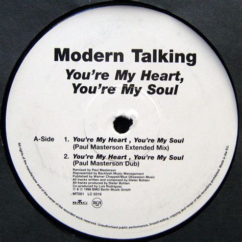 Modern Talking You Re My Heart You Re My Soul 1998 Vinyl Discogs