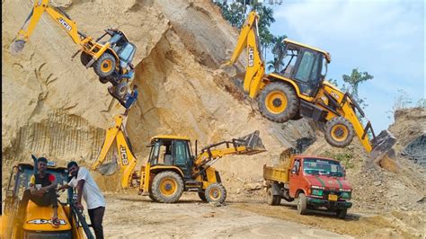 How To Driving Jcb Backhoe Loader Truck Jcb Backhoe Loader Toy Jcb