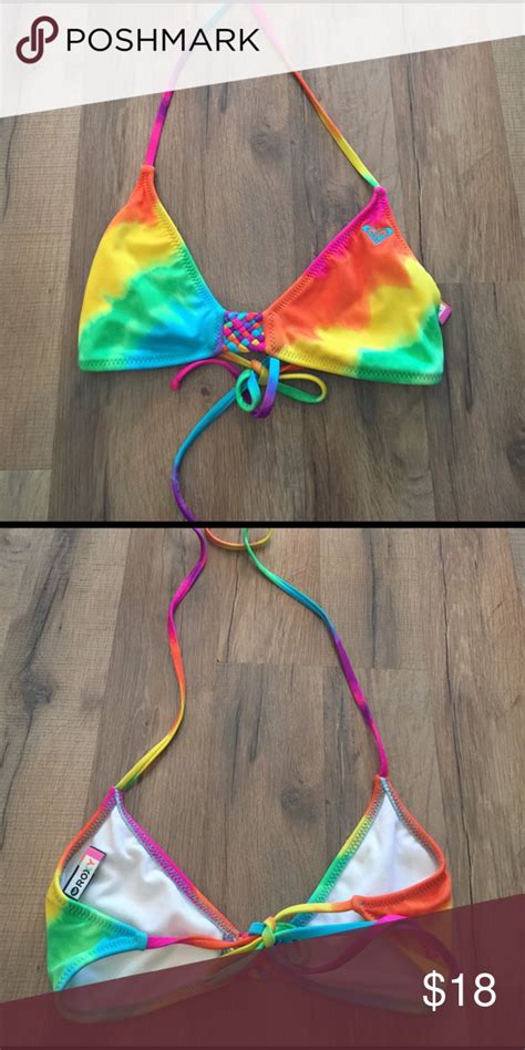 Rainbow Tie Dyed Bikini Top Tie Dye Bikini Top Tie Dye Bikini Bikini Tops