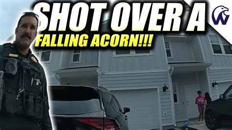 Cop Opens Fire On Suspect Due To An Acorn Falling From A Tree Not