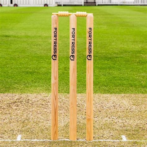 fortress wooden cricket stumps icc regulation net world sports