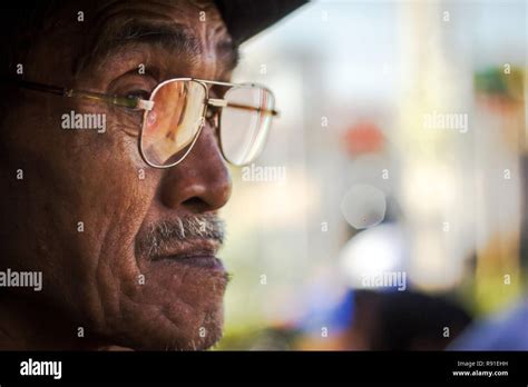 Old Man With Eyeglasses Stock Photo Alamy