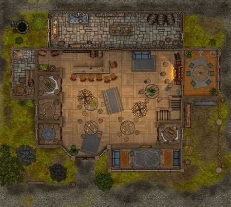 Descent Into Avernus Elfsong Tavern Battlemaps Tavern Fantasy