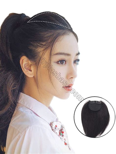 Clip On Crown Hair Extensions Human Hair 10 Secret Thicken Crown Hairpieces To Add Hair Volume