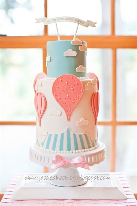 Hot Air Balloon Girl Baby Shower Cake My Practical Baby Shower Guide