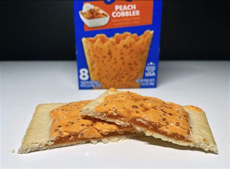 Review Kellogg S Peach Cobbler Pop Tarts Junk Banter