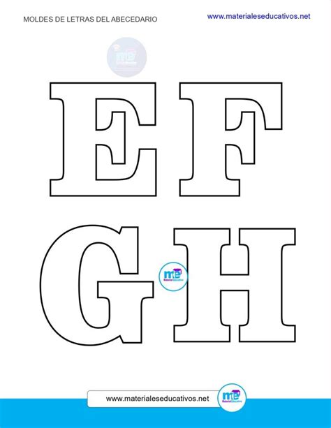 Moldes Letras Abecedario Grandes Para Imprimir Moldes De 5F2