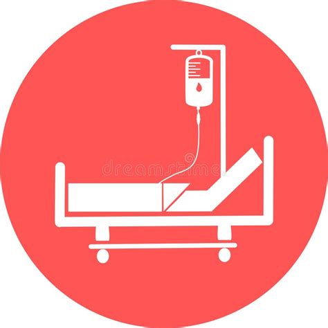 Hospital Bed Intensive Care Unit Icon Resuscitation Rehabilitation