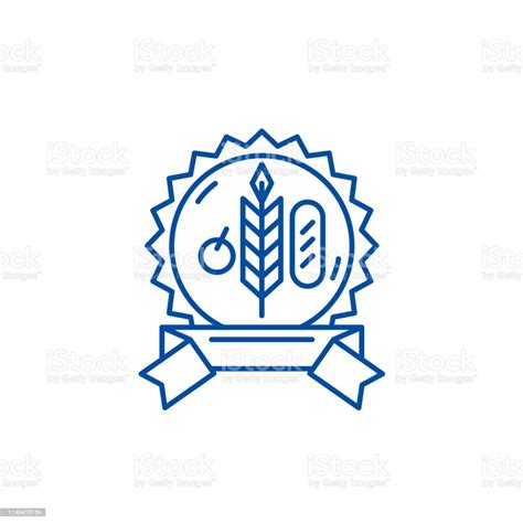 Bio Product Line Icon Concept Bio Product Flat Vector Symbol Sign