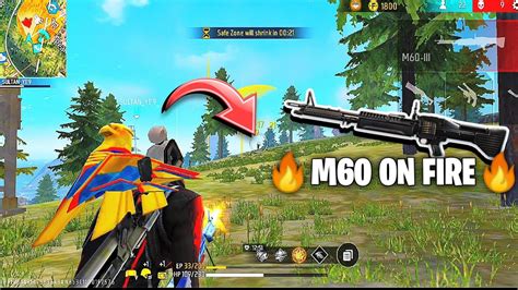 M60 On FireM60 Powerfull Solo Vs Squad Garena Free Fire Max YouTube