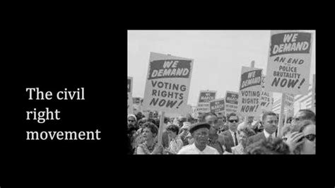 The Civil Right Movement Ppt