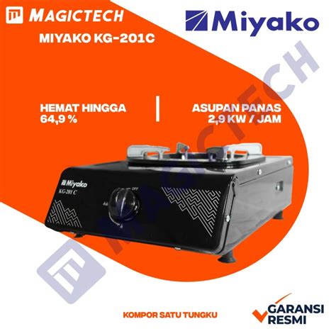 Jual KOMPOR GAS MIYAKO 1 TUNGKU KG 201C Shopee Indonesia