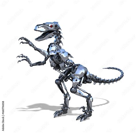 Robot Raptor Dinosaur Stock Illustration | Adobe Stock