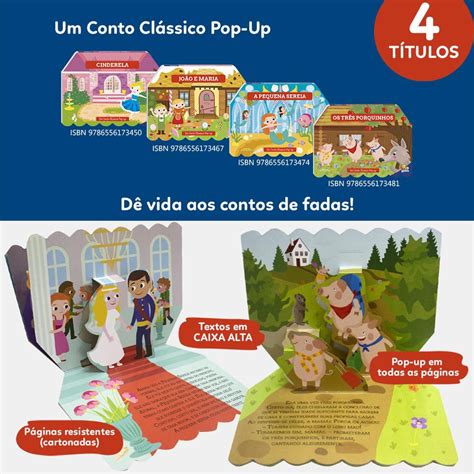 Um Conto Classico Pop Up Os Três Porquinhos Livraria