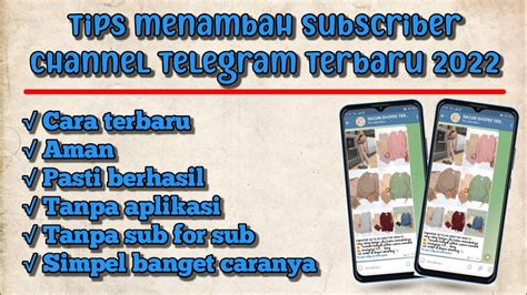 Cara Menambah Subscriber Channel Telegram Terbaru Tanpa Aplikasi