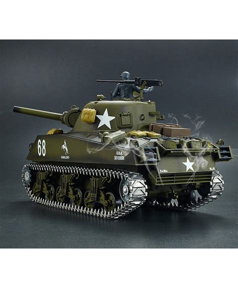 CHAR SHERMAN M4A3 AMERICAIN RC 1 16 COMPLET BRUIT FUMEE 2 4Ghz