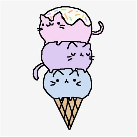 Pixilart Ice Cream Kitties By Watermelonpie