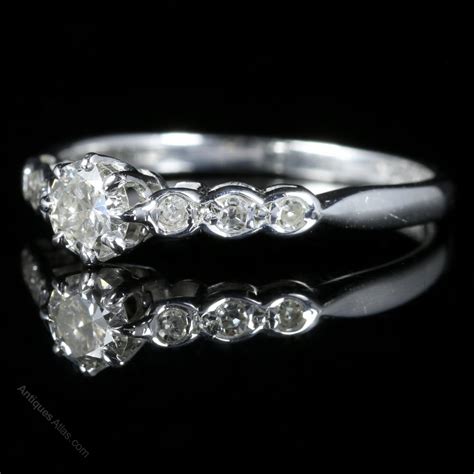 Antiques Atlas Antique Edwardian Diamond Engagement Ring 18ct