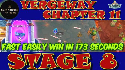 Vergeway Chapter 11 Stage 8 100 Fast Easily Win In 173 Seconds