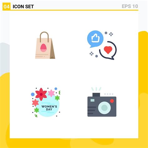 Universal Icon Symbols Group Of Modern Flat Icons Of Shopping Bag Day