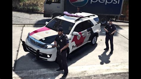 Gta V Mod Policia For A Tatica Pmesp Abordagem Na Favela Youtube