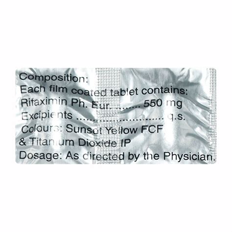 Buy Rixmin 550mg Tablet 10'S Online at Upto 25% OFF | Netmeds