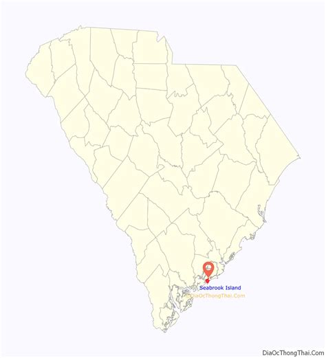 Map of Seabrook Island town - Thong Thai Real