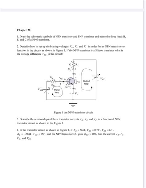 Solved Draw The Circuit Symbol For An Npn Transistor And Label Hot Sex Picture