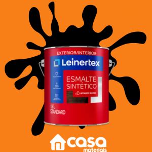 Esmalte Sintético Brilho 3 6L Preto Leinertex