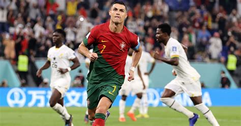 Cristiano Ronaldo Called The Goat 🐐 After Historic Goal In Portugals World Cup Win Football