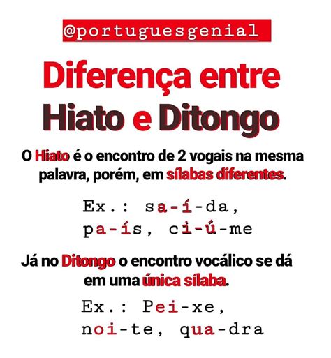 Rio Ditongo Ou Hiato LIBRAIN