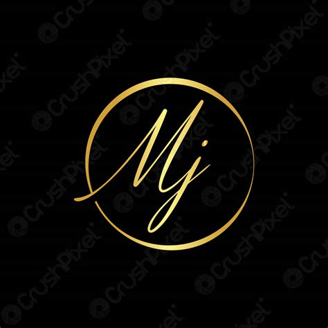 Initial MJ Letter Logo Vector Template Abstract Letter MJ Logo Stock