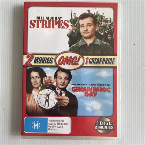 STRIPES / GROUNDHOG Day - Region 4 DVD Bill Murray Andie MacDowell ...