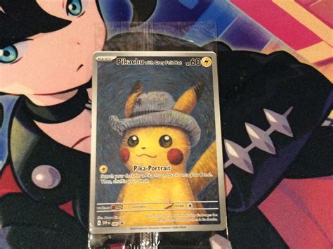 Mavin Pikachu X Van Gogh With Grey Felt Hat 085 Card Pictured Pokemon