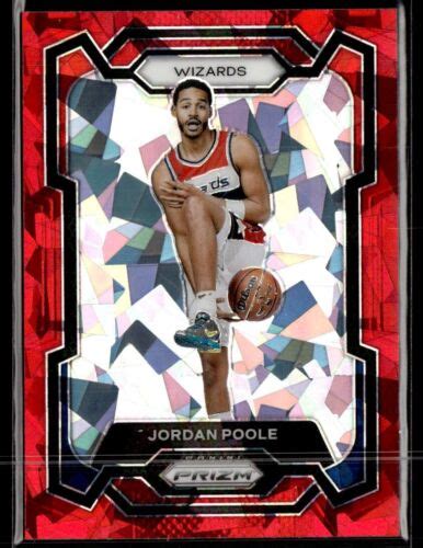 Panini Prizm Jordan Poole Red Ice Prizm Washington Wizards