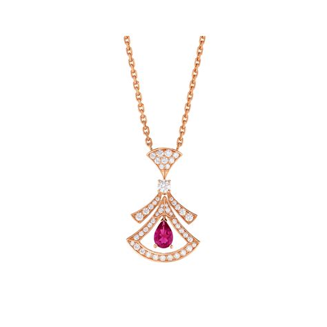 Divas Dream Necklace Rose Gold Necklaces Bvlgari Official Store