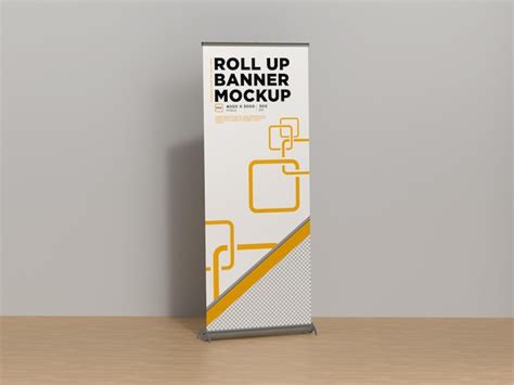 Maquete de banner de evento rollup de exposição PSD Premium