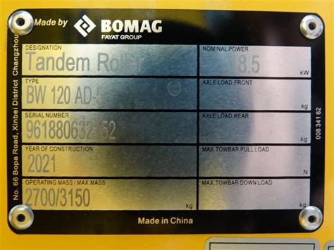 Bomag Bw120ad 5 Walze Boss Machinery