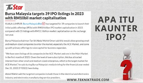 Apakah Yang Dimaksudkan Dengan Kaunter Ipo Teknik Trade