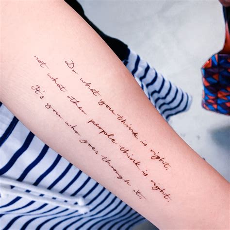 Life Lesson Quotes Tattoos