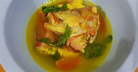 Resep Ikan Kakap Kuah Kuning Oleh Cha Ndra Cookpad